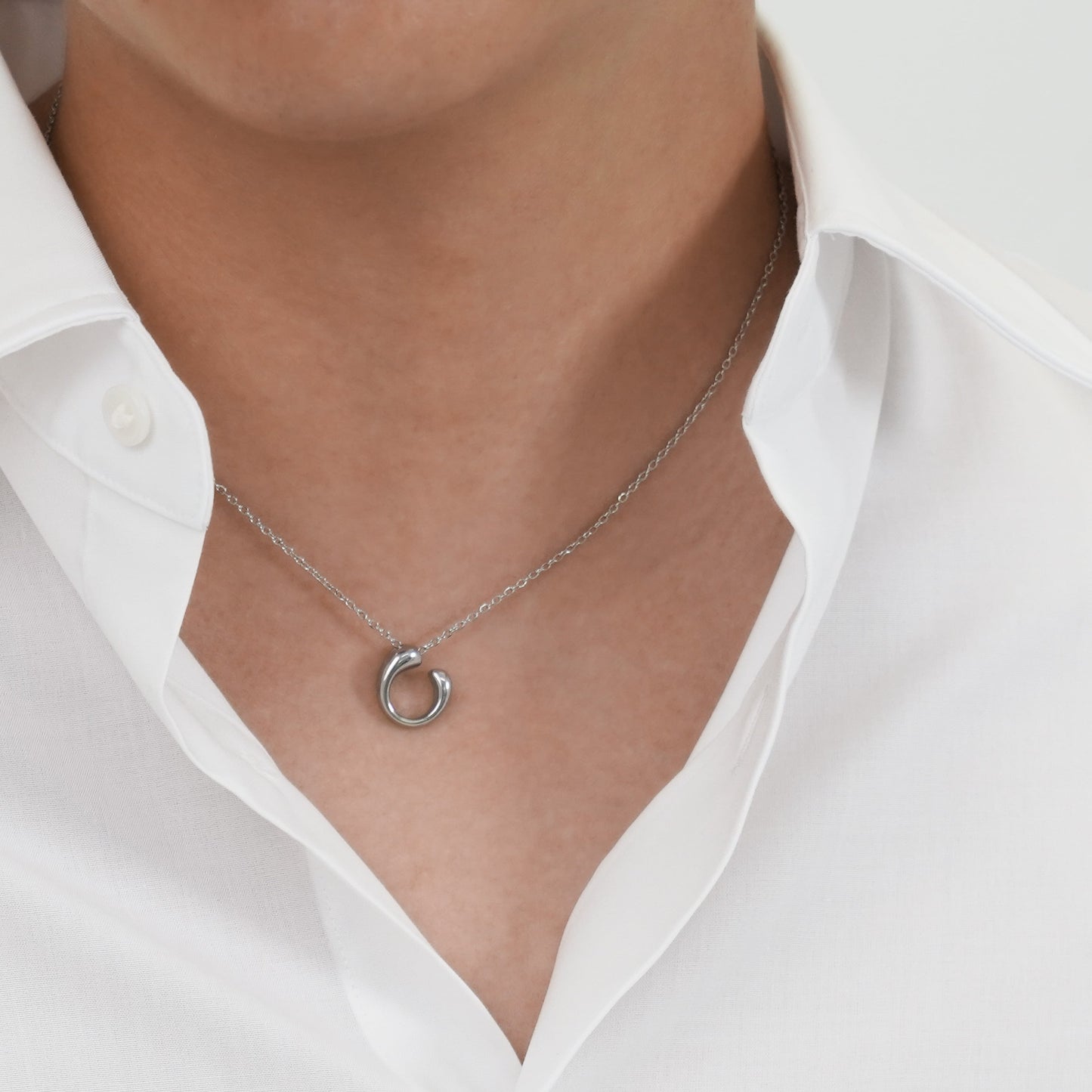 Drop open necklace(cne0080s)