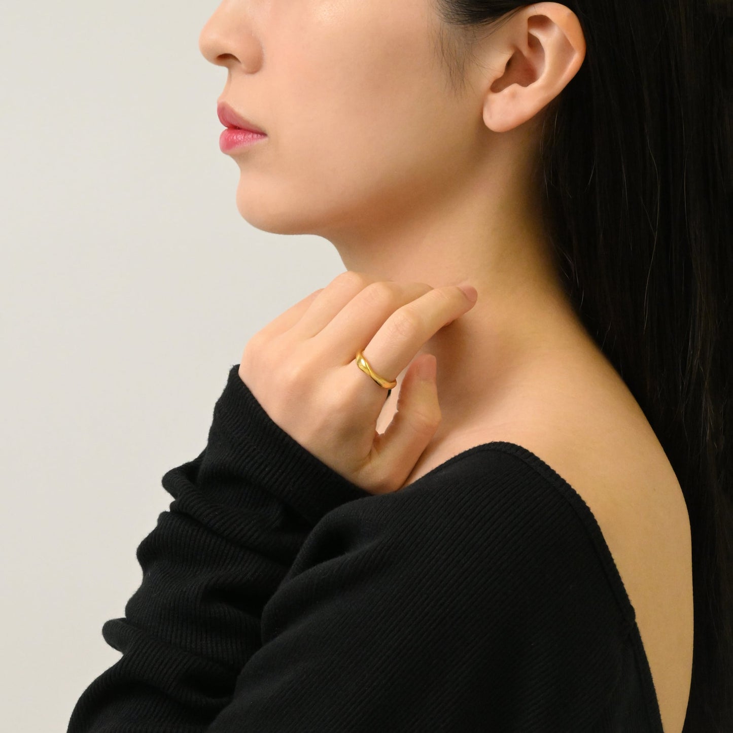 Drop wave round ring(rri0050g)