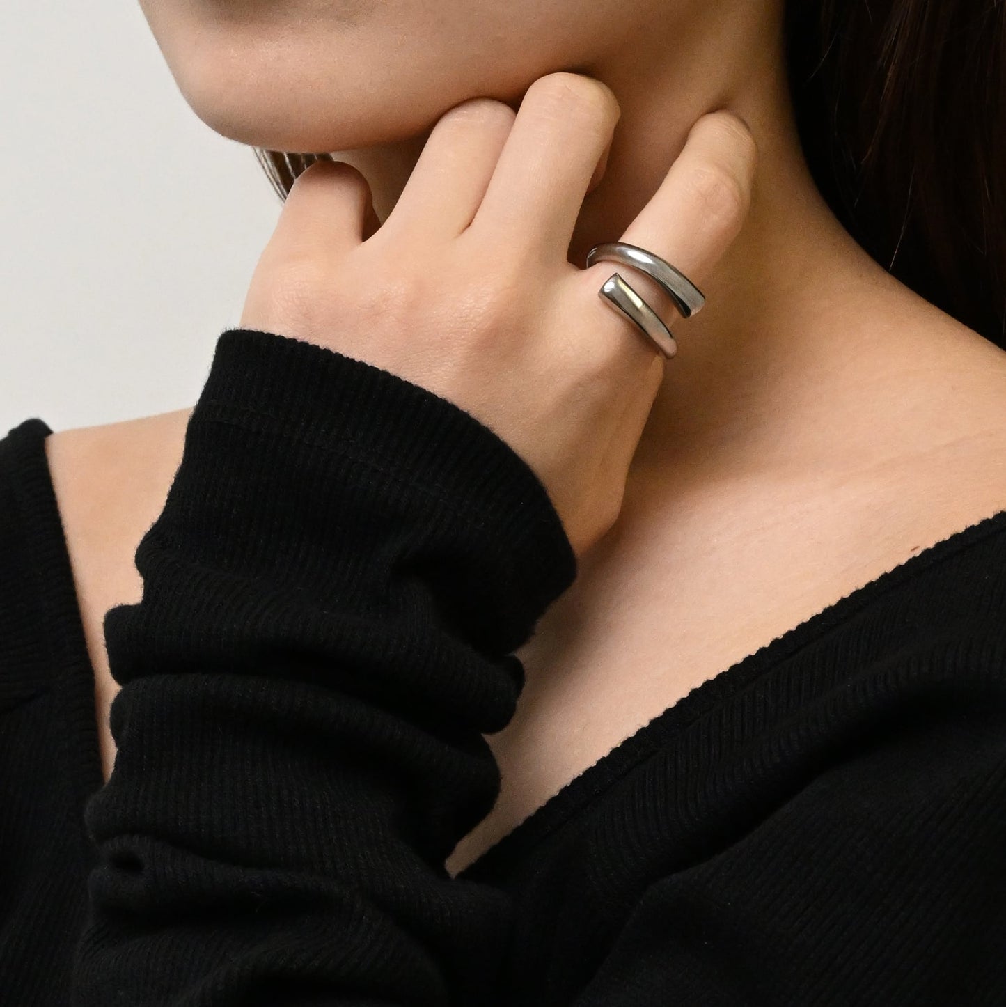 Big narrow open ring(cri0107s)