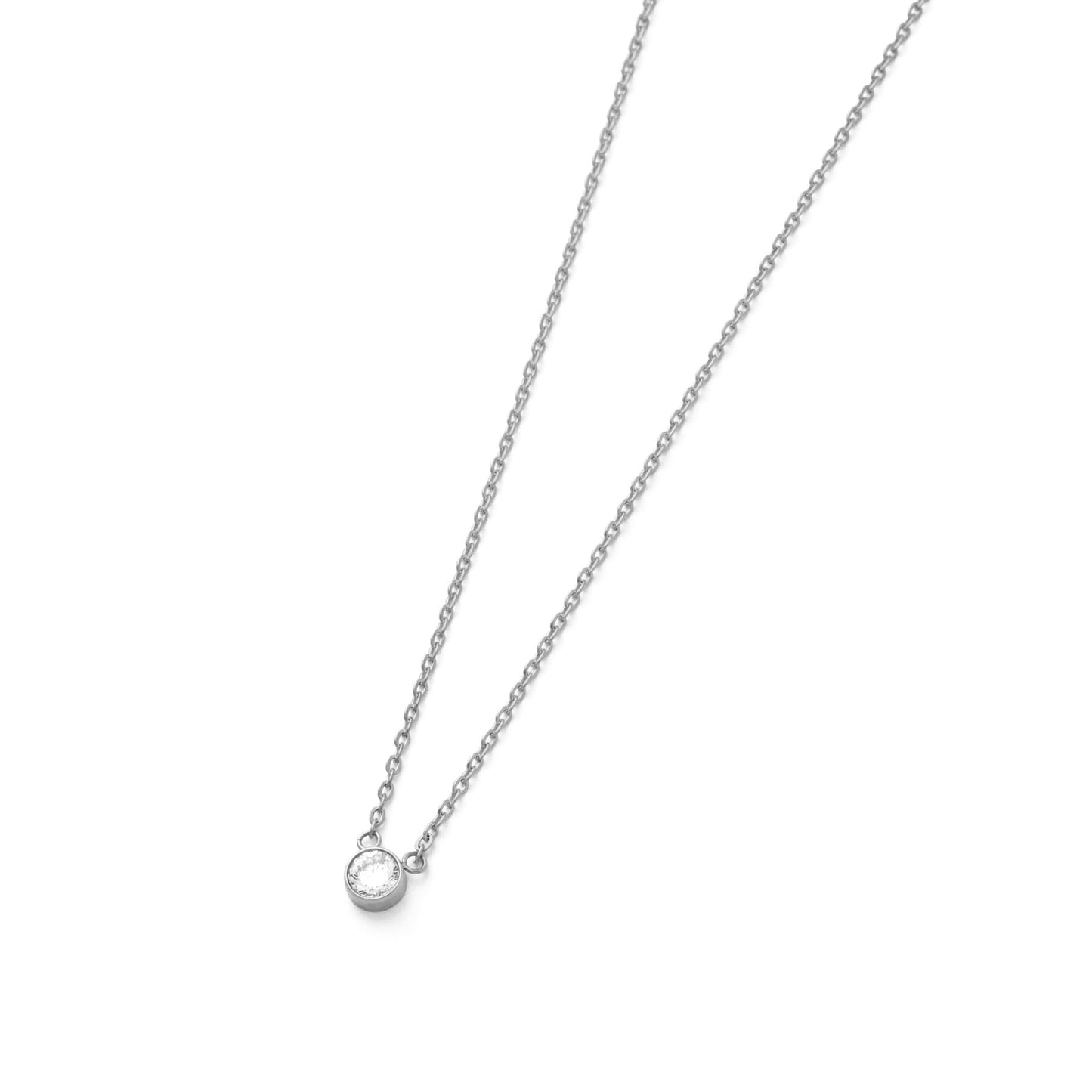 Single zirconia necklace(rne0106s)