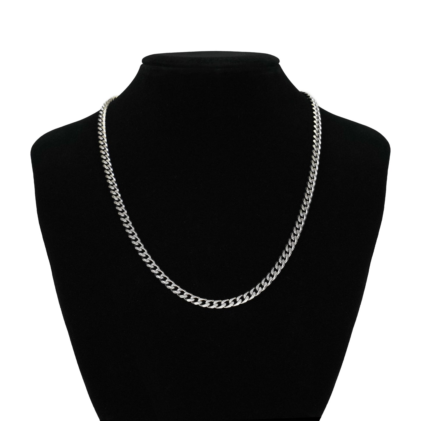 Flat link chain necklace(cne0021s)