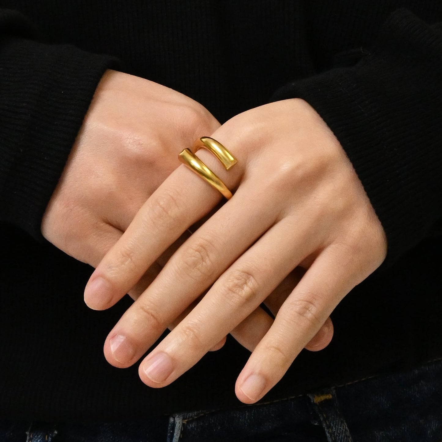 Big narrow open ring(cri0106g)