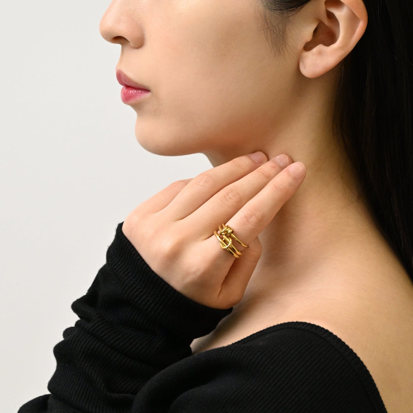 Triple finger ring(rri0058g)