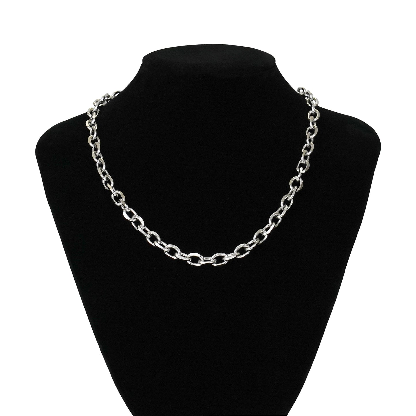 Cut cable chain necklace(cne0012s)