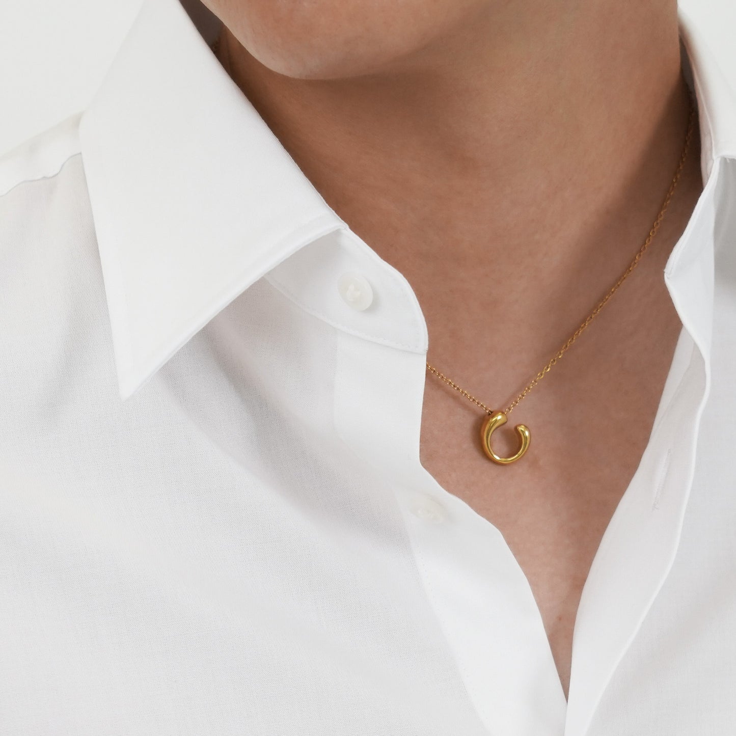 Drop open necklace(cne0079g)