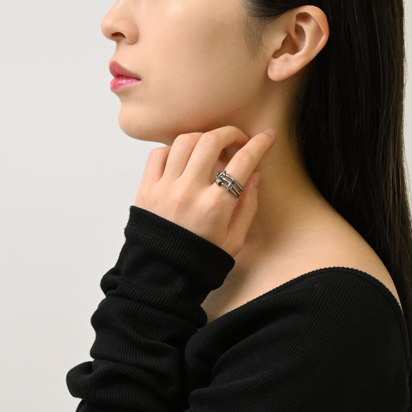 Triple finger ring(rri0059s)