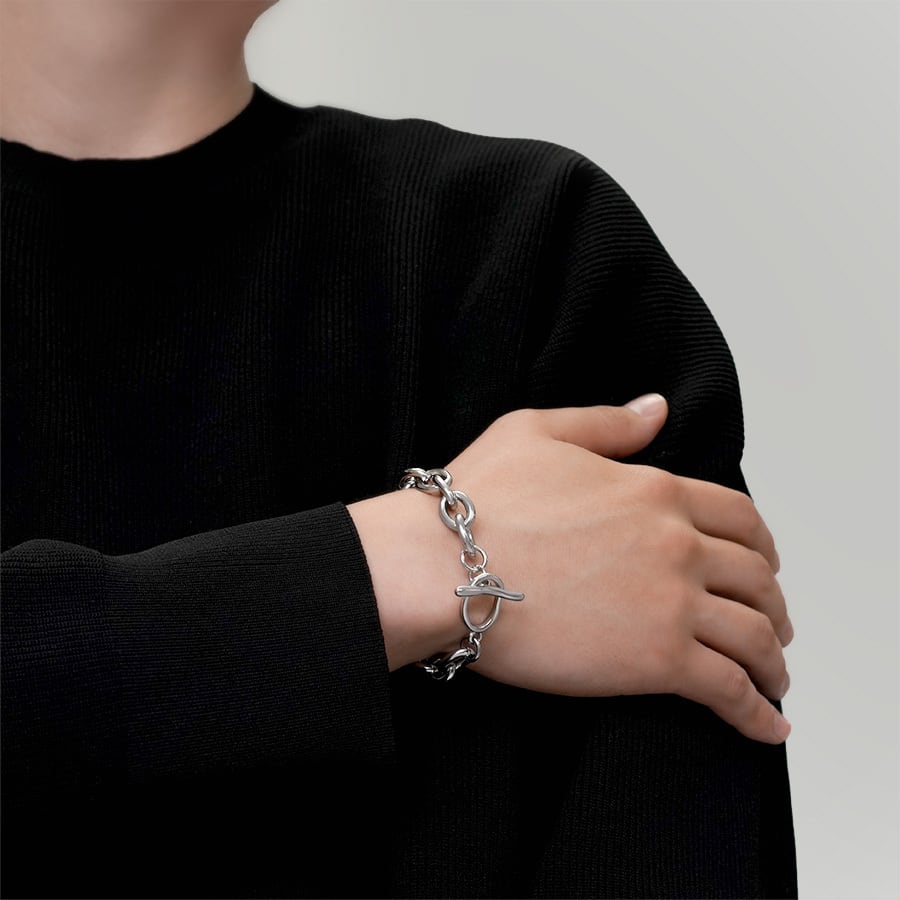 Unique cable chain bracelet(cbr0032s)