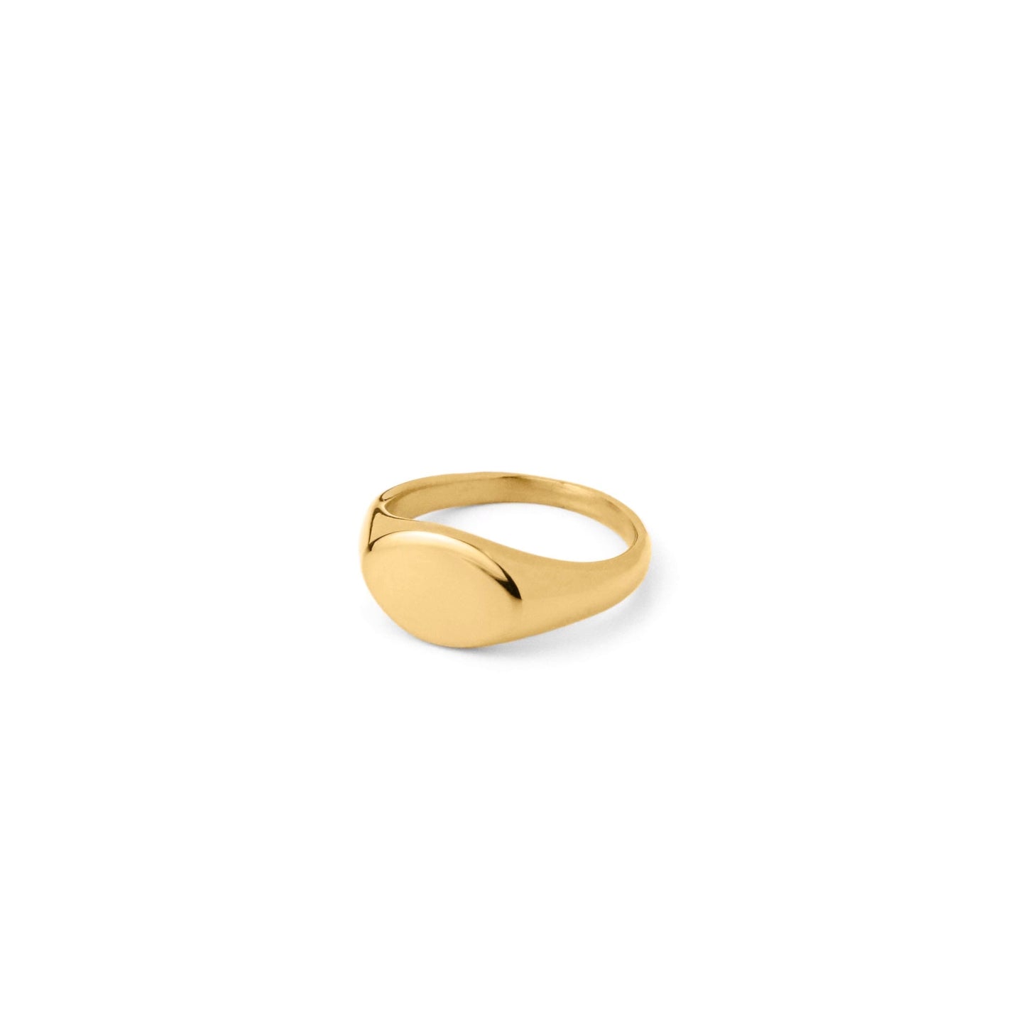 Slim circle signet ring(cri0035g)