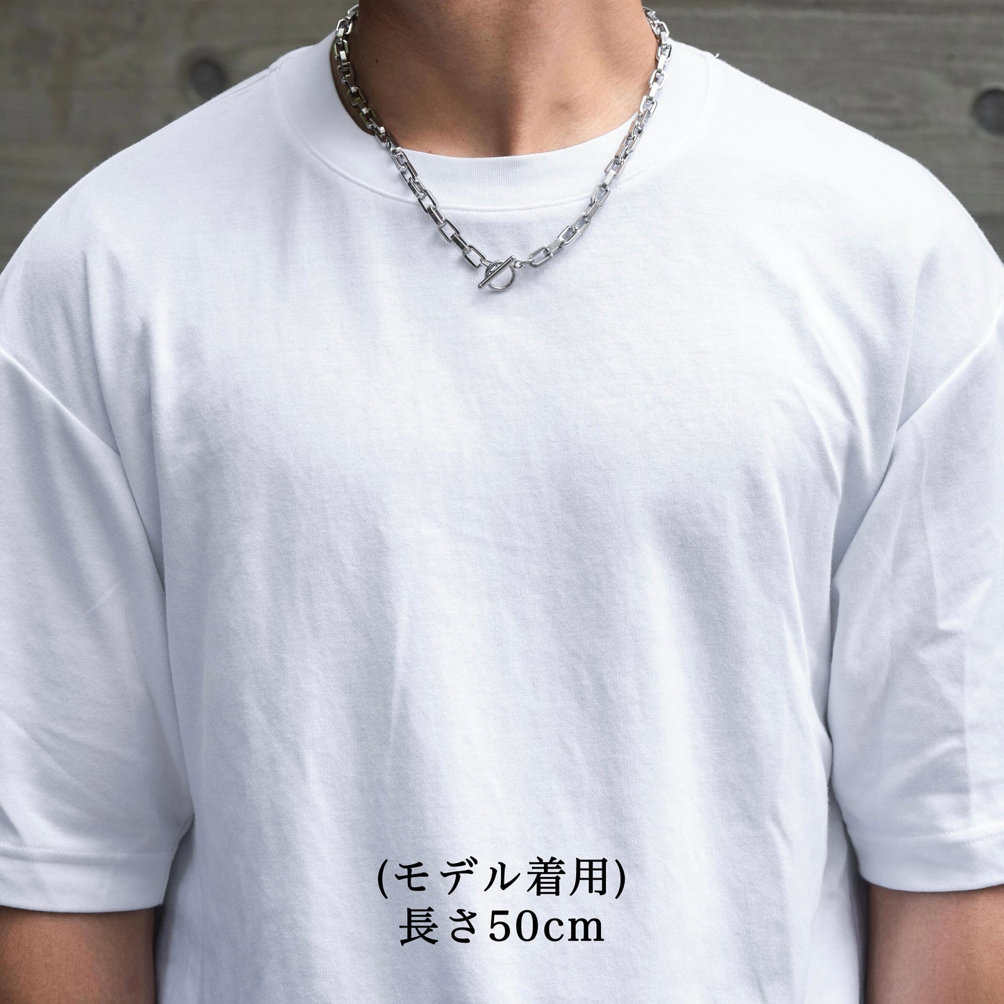 Square chain necklace(cne0049s)