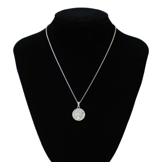Hawaiian liberty coin necklace(Hne0004s)