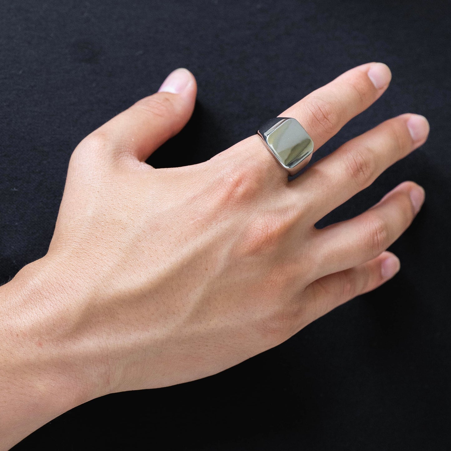 Square signet ring(cri0044s)