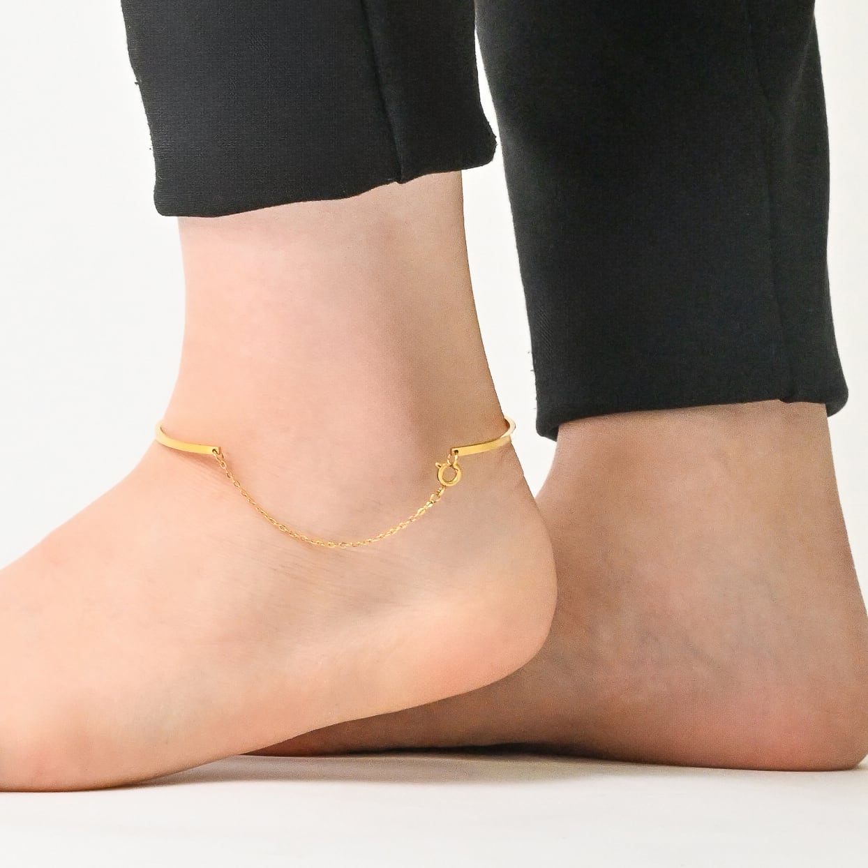 Plate chain anklet(ran0008g)