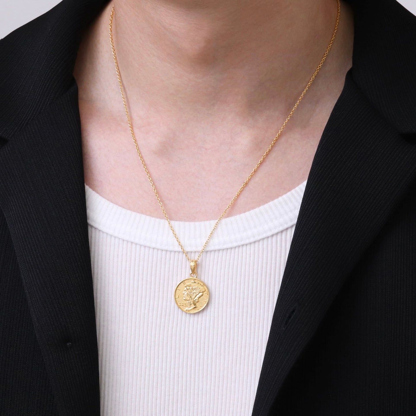 Hawaiian liberty coin necklace(Hne0003g)