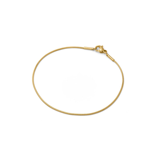 Round snake slim chain bracelet(cbr0030g)