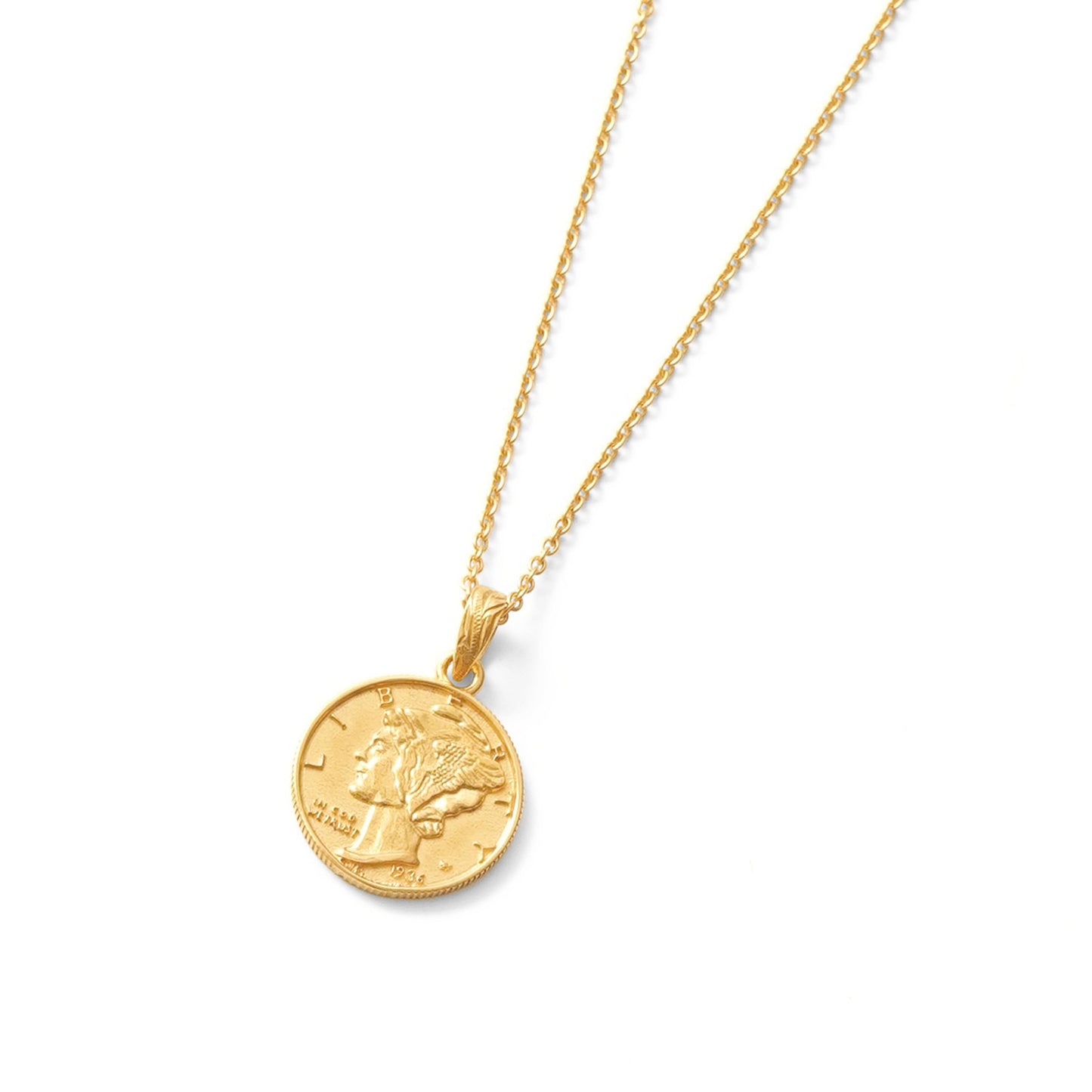 Hawaiian liberty coin necklace(Hne0003g)