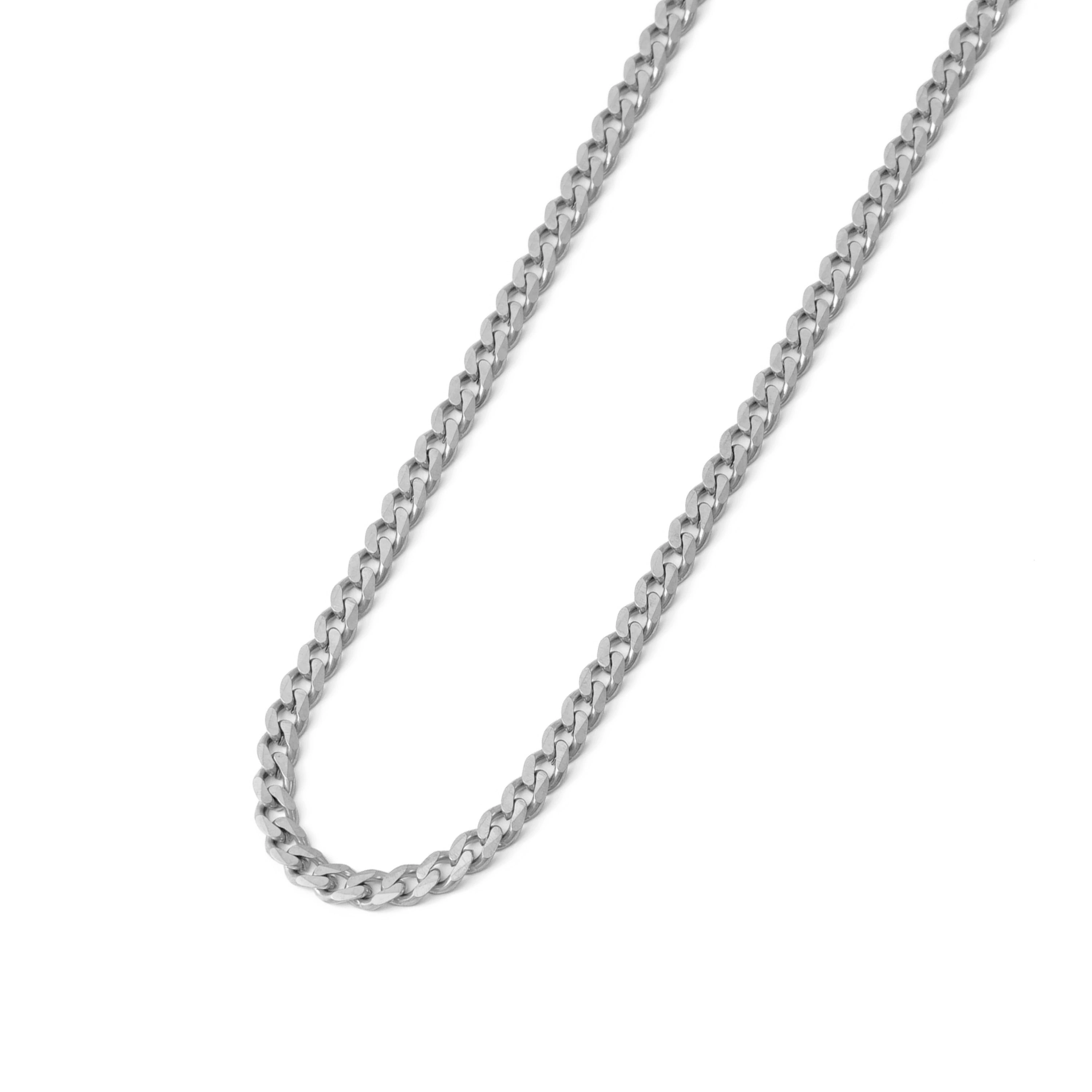 Flat link chain necklace silver｜cross Jewellia｜金アレ対応・ユニ