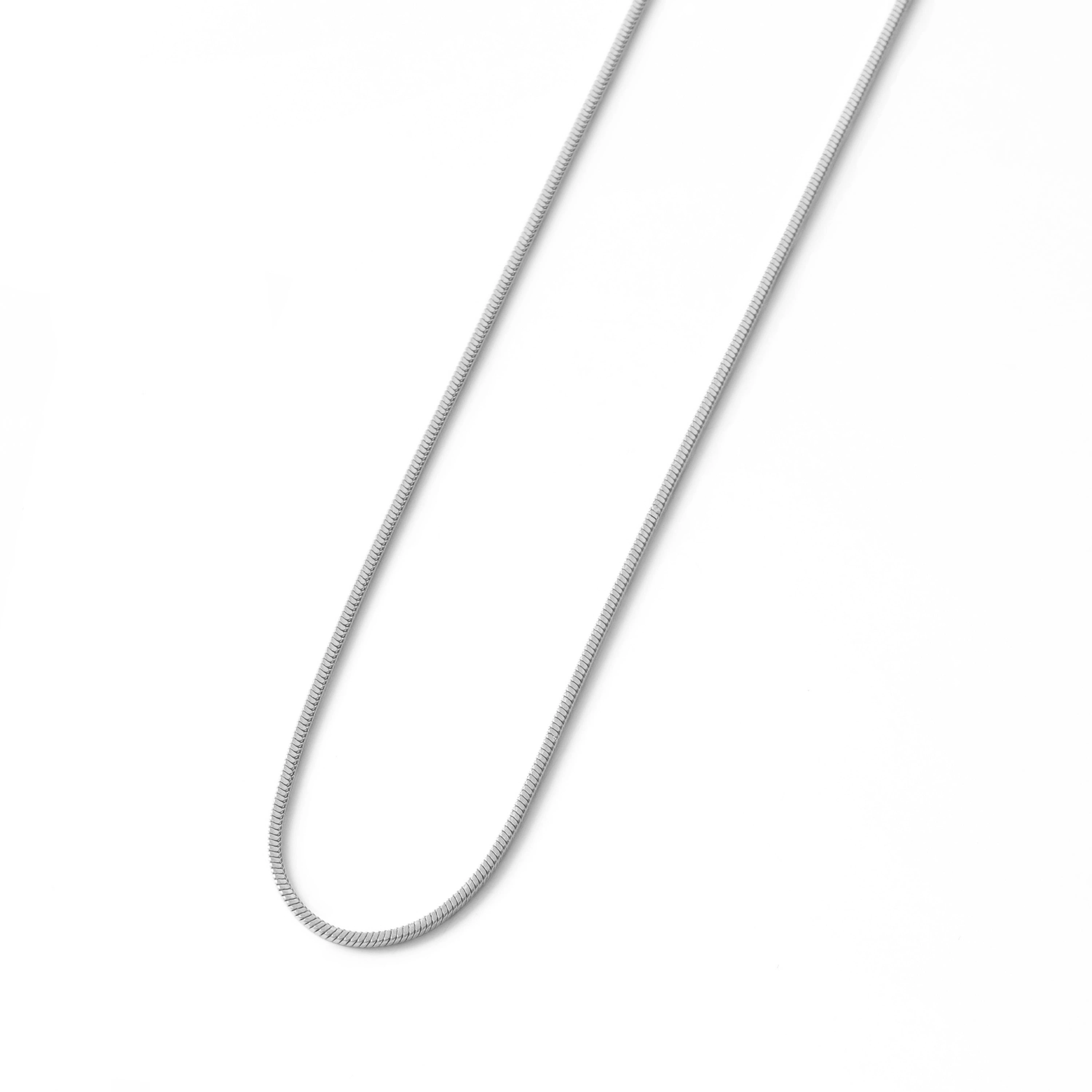 Round snake chain necklace silver｜cross Jewellia｜金アレ対応