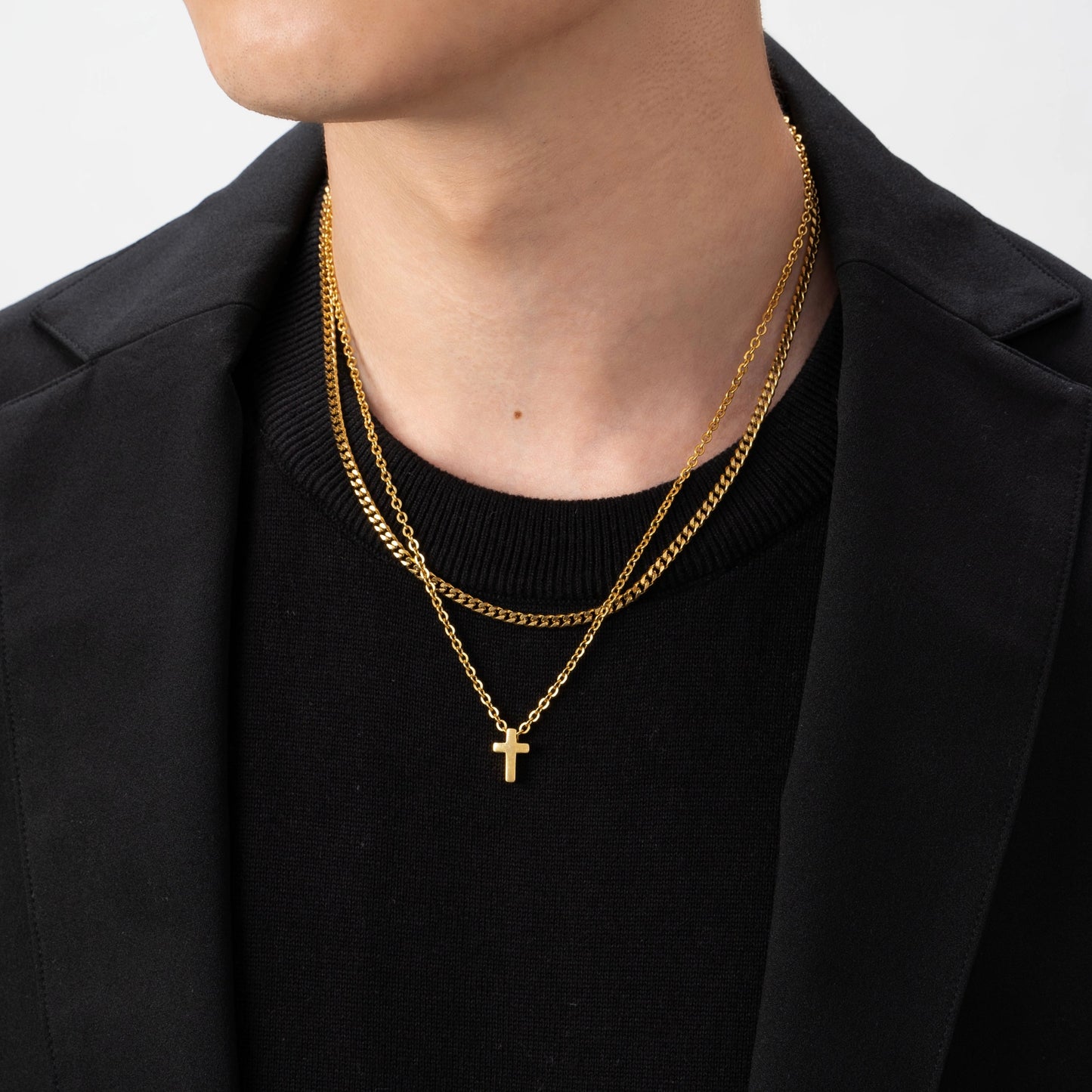 Small cross necklace(cne0045g)