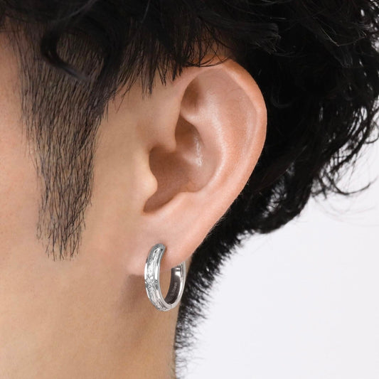 Hawaiian plumeria hoop pierce(Hpi0004s)