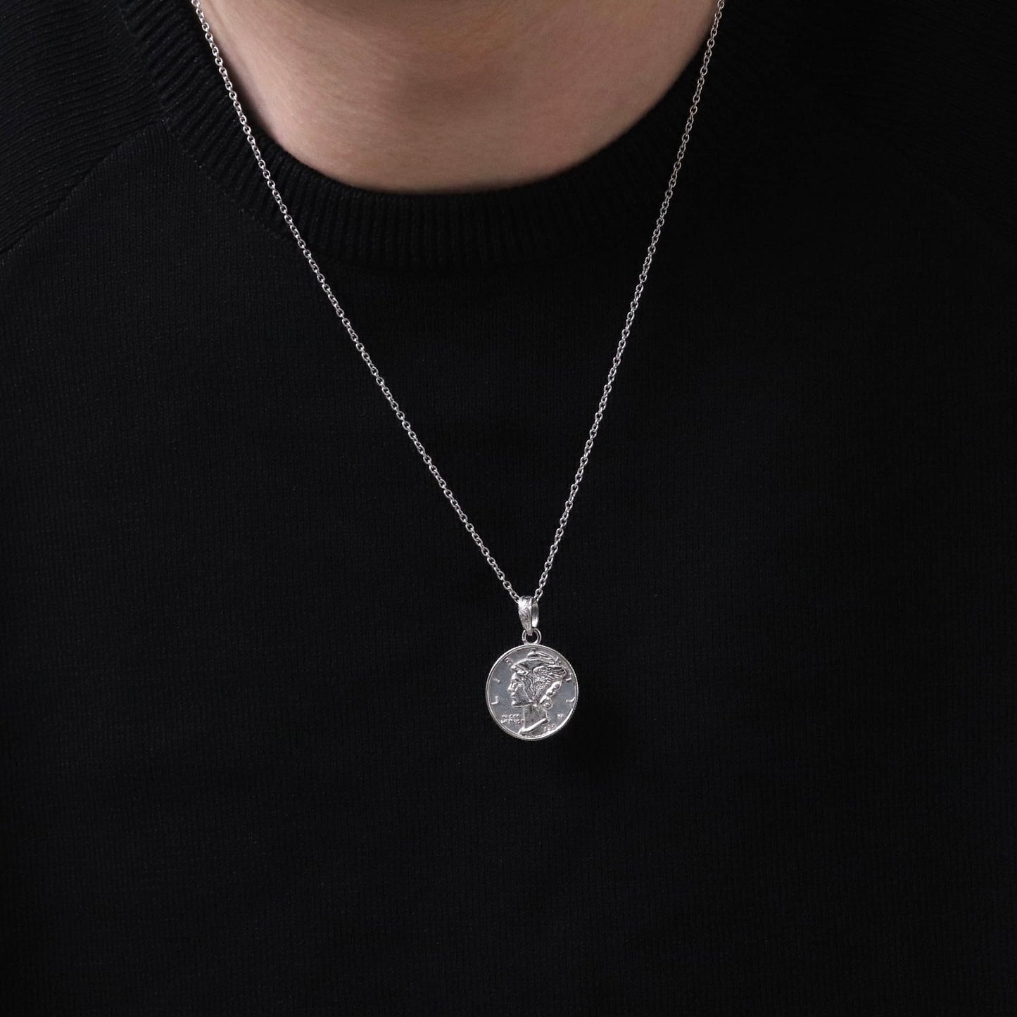 Hawaiian liberty coin necklace(Hne0004s)