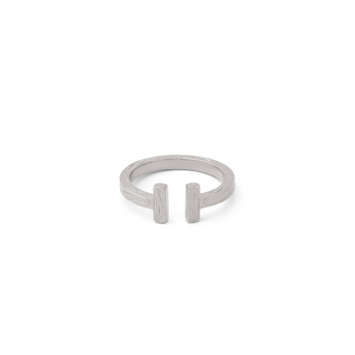Hawaiian scroll T-shape ring(Hri0012s)