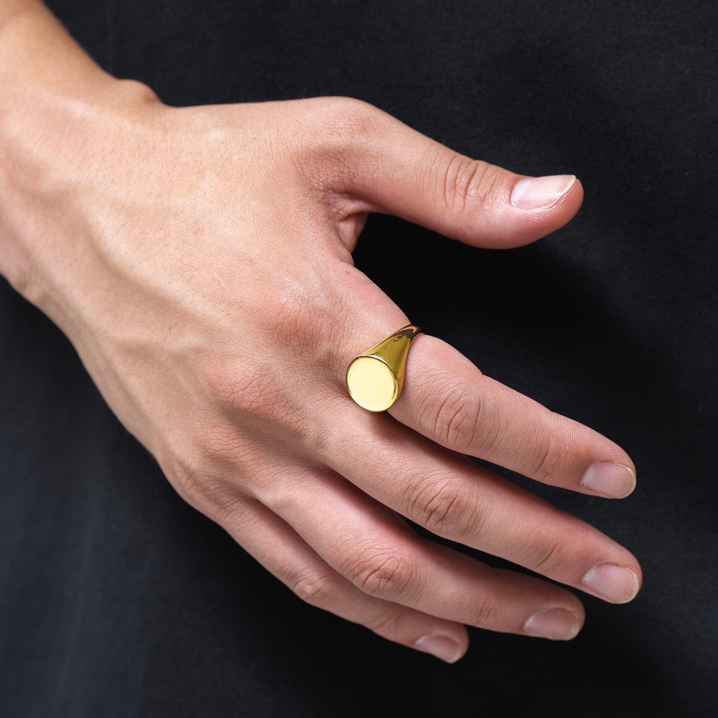 Circle signet ring(cri0010g)