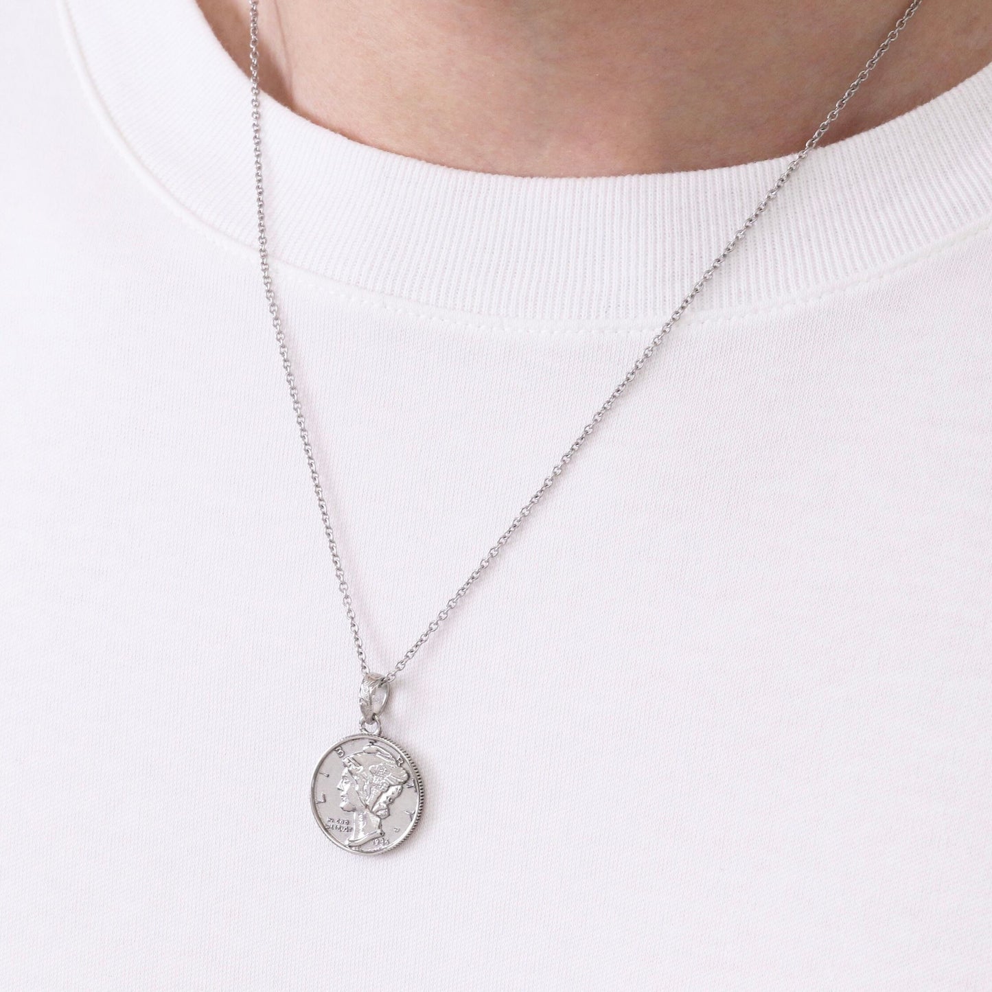 Hawaiian liberty coin necklace(Hne0004s)