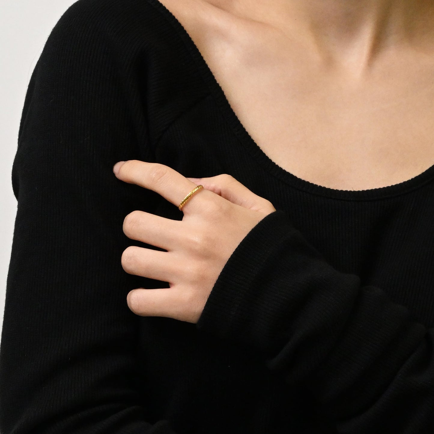 Weave open ring(rri0085g)