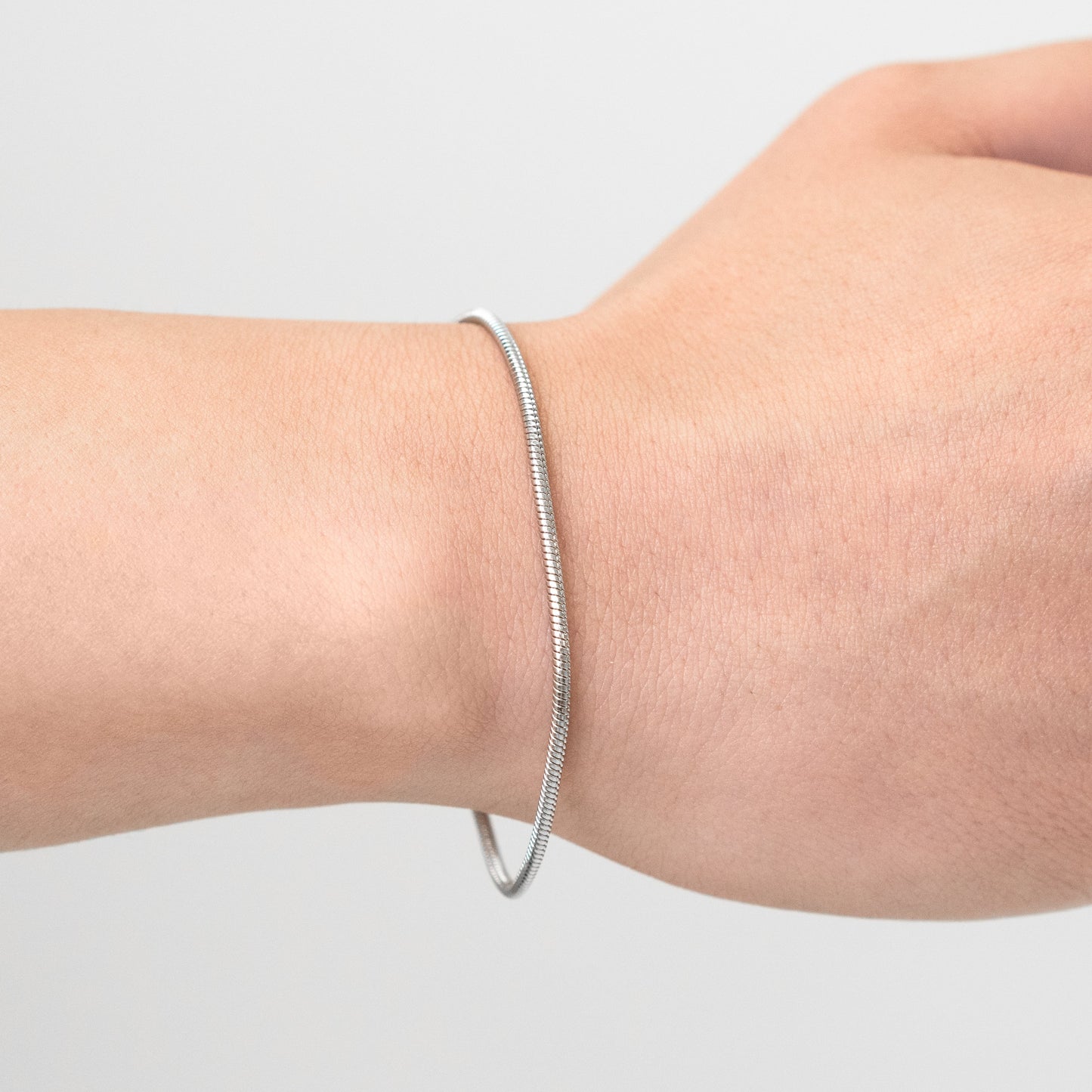 Round snake chain bracelet(cbr0029s)