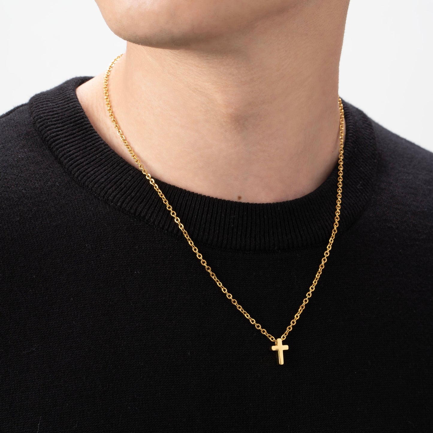 Small cross necklace(cne0045g)