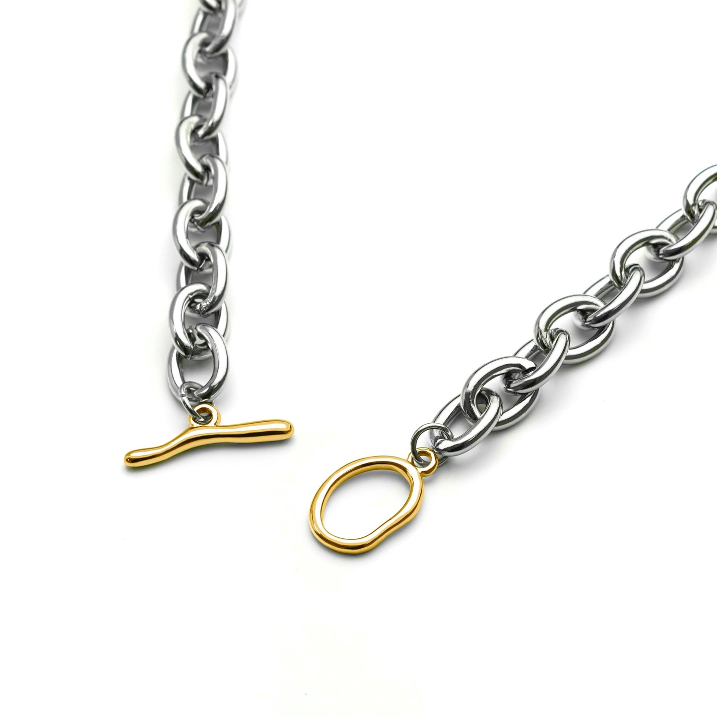 Unique cable chain necklace(cne0099b)