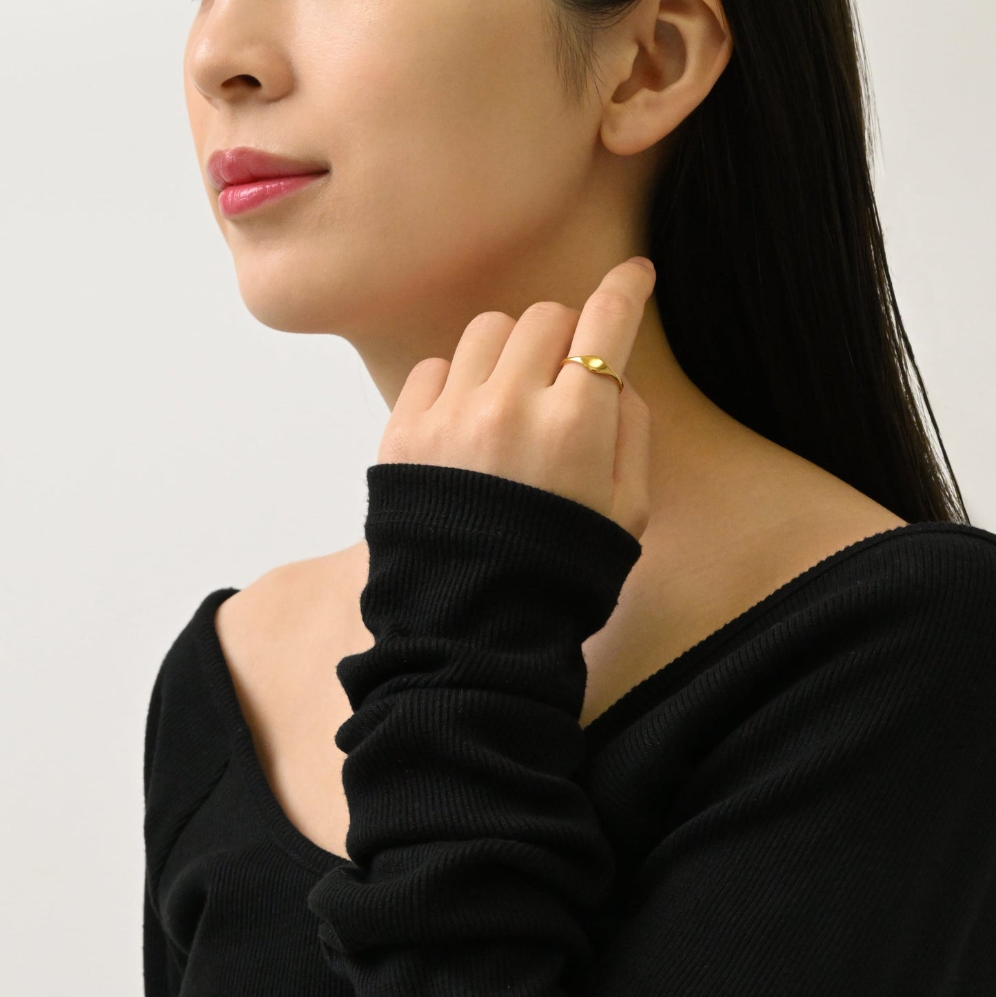 Tiny round thin ring(rri0062g)