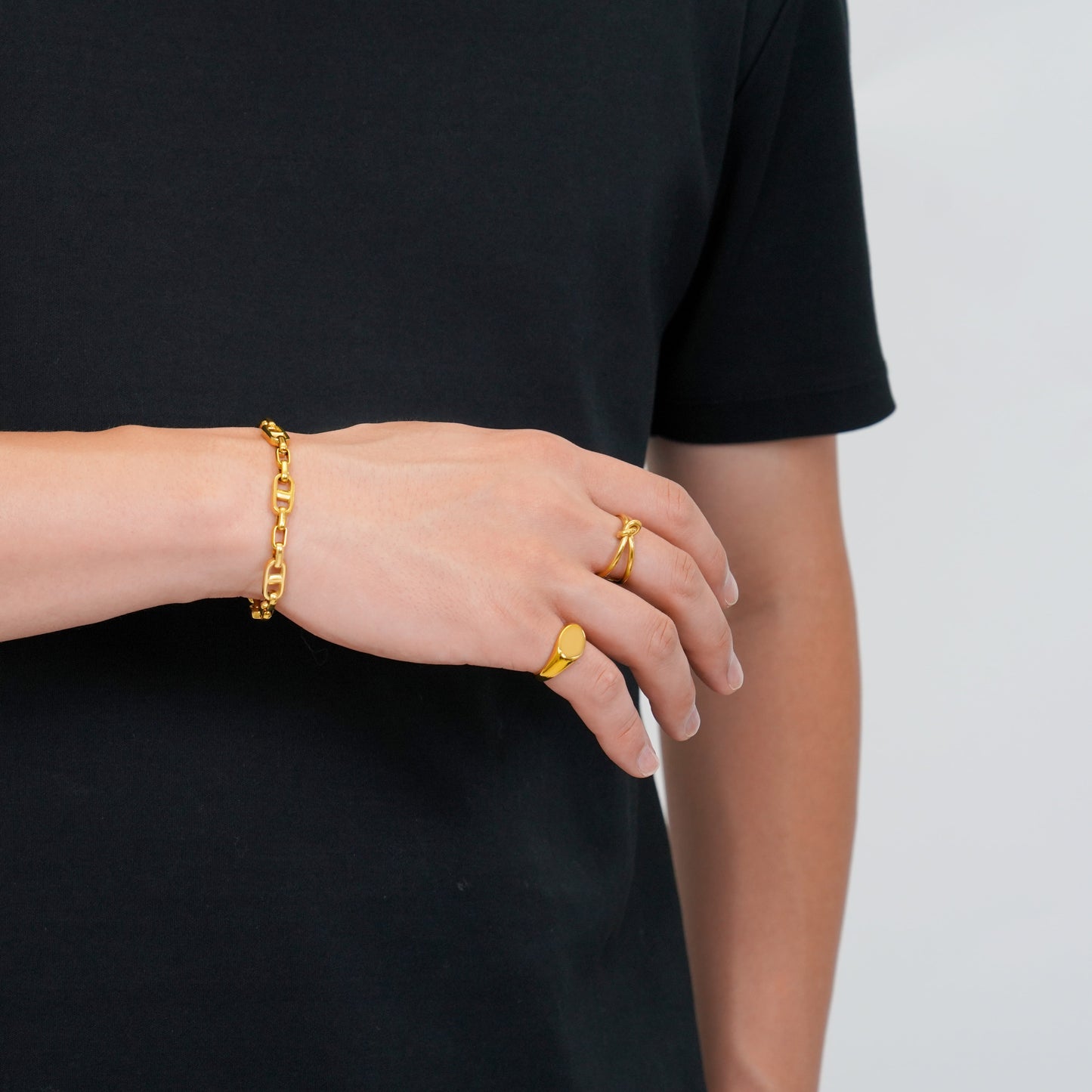 Slim circle signet ring(cri0035g)