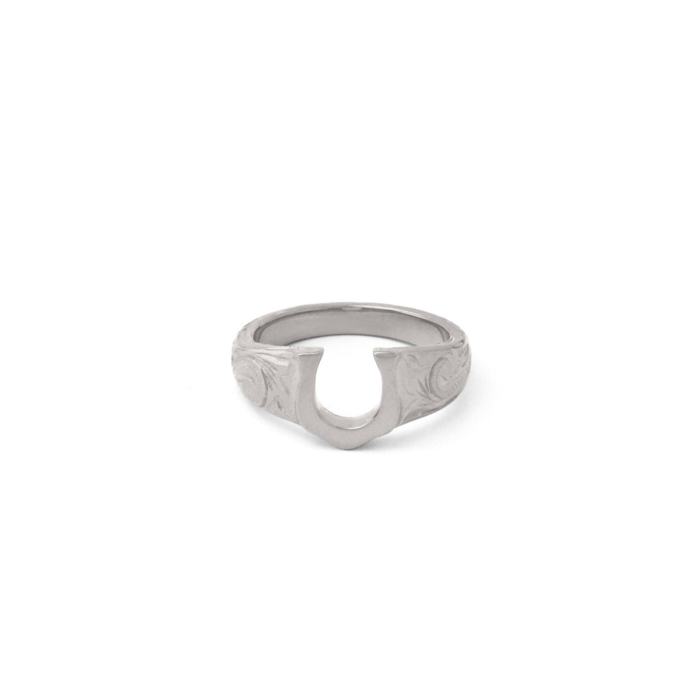 Hawaiian plumeria horseshoe ring(Hri0010s)