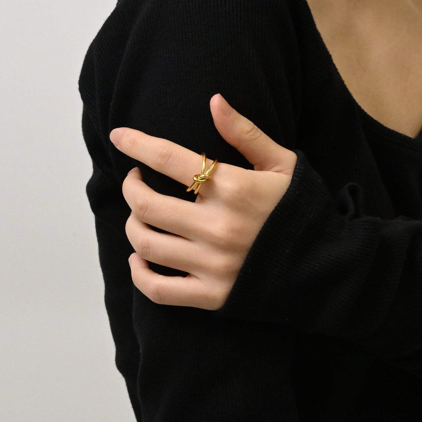 Twist knot ring(rri0091g)