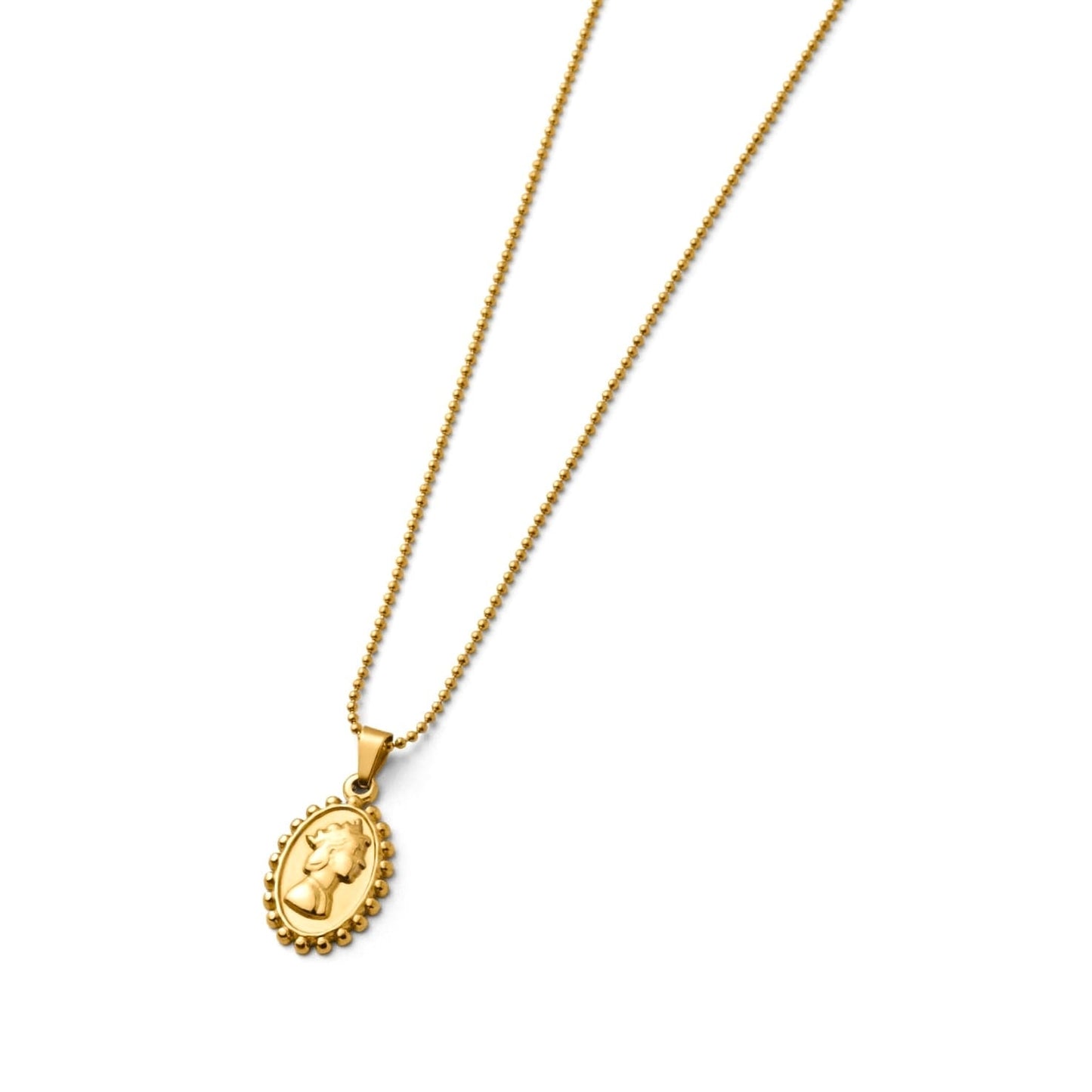 Queen ball necklace(rne0095g)