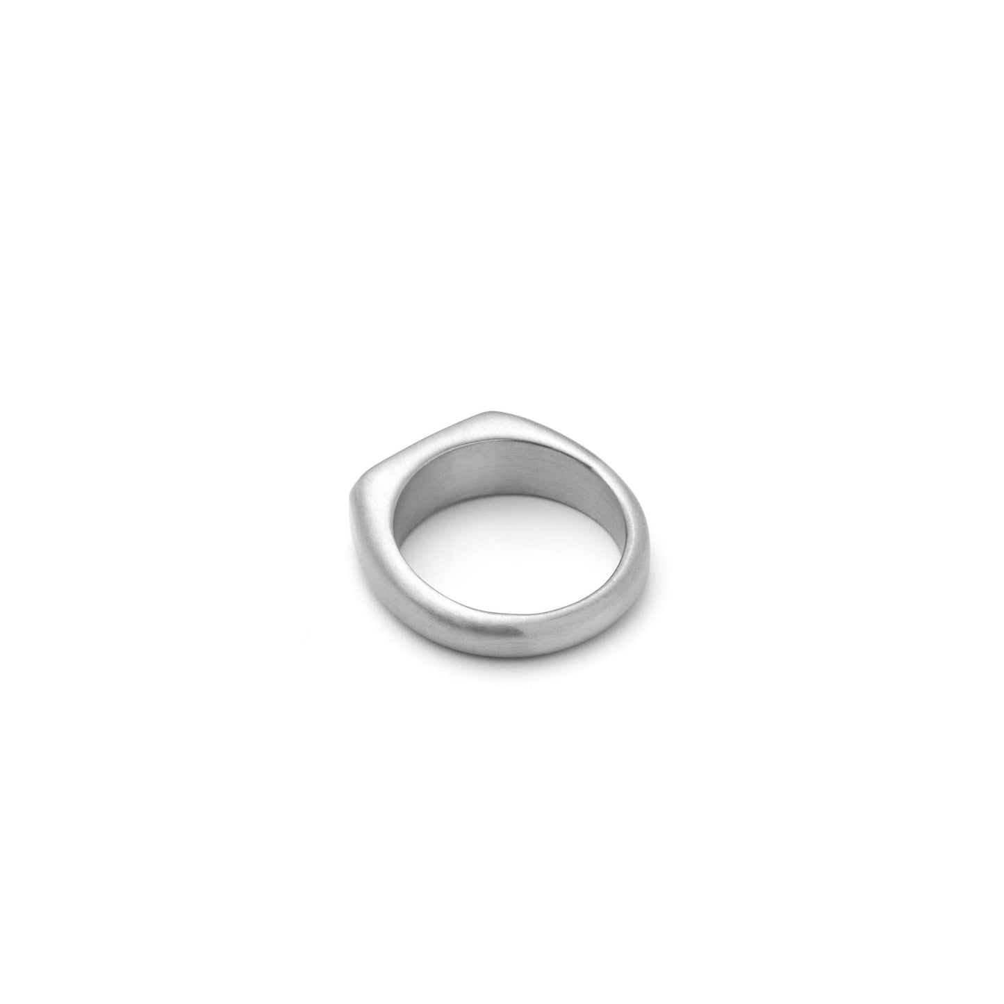 Wood slim signet ring(cri0088s)