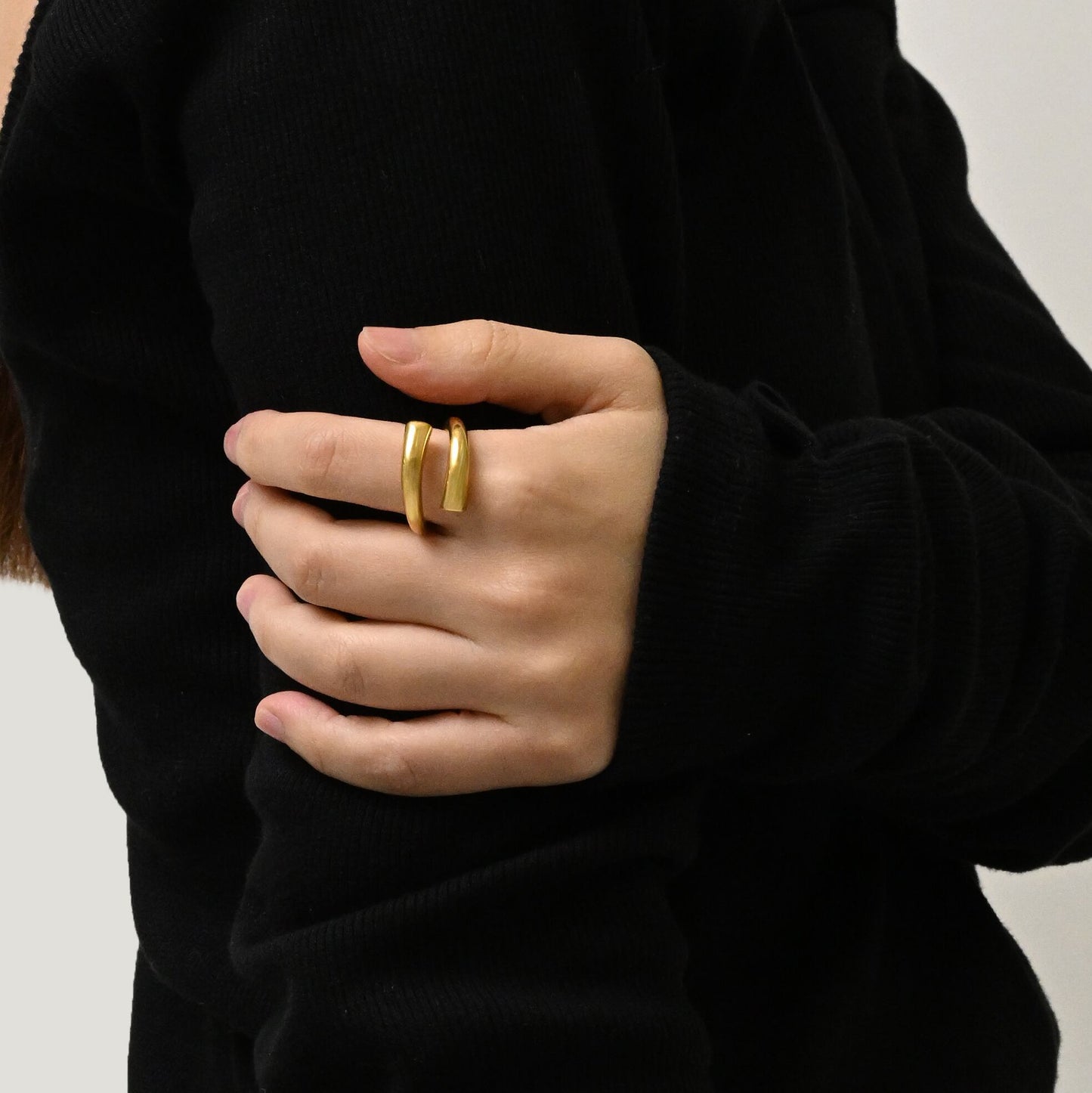 Big narrow open ring(cri0106g)