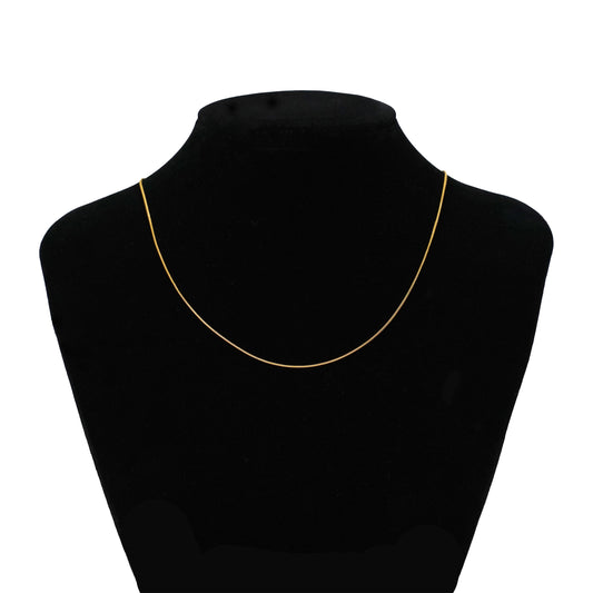Round snake slim chain necklace(cne0059g)