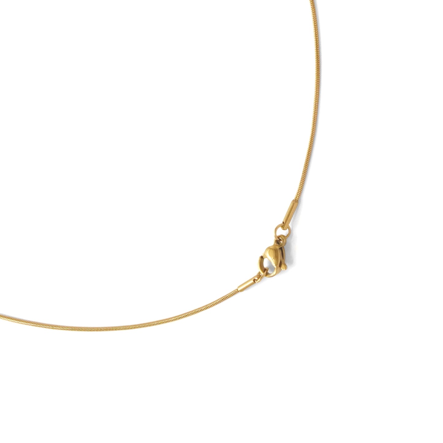 Round snake slim chain necklace(cne0059g)
