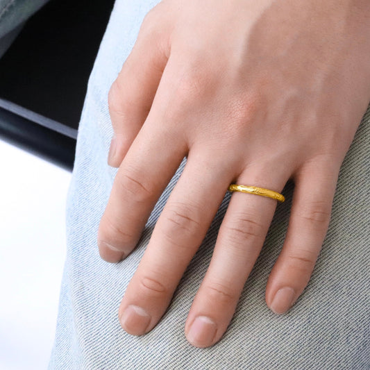 Hawaiian plumeria round ring(Hri0007g)