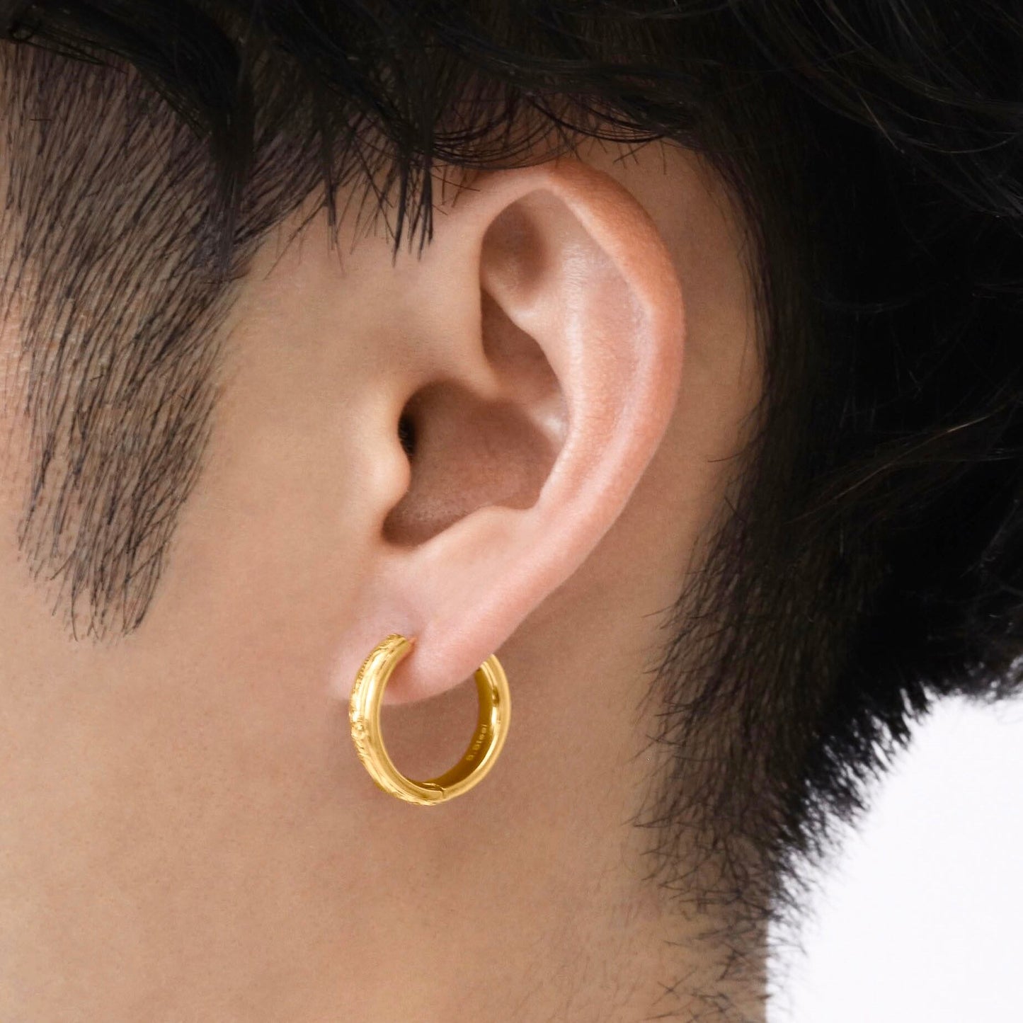 Hawaiian plumeria hoop pierce(Hpi0003g)