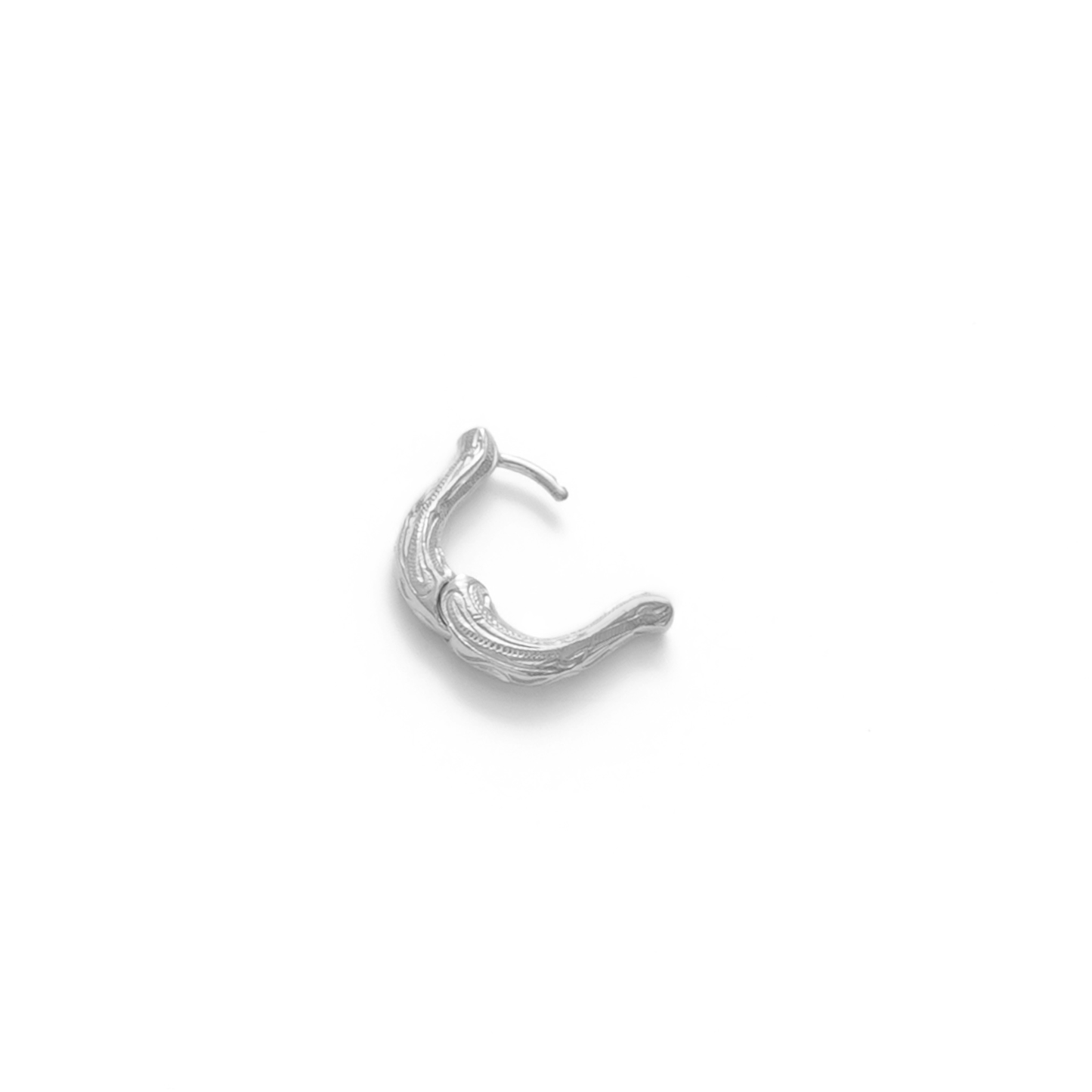 Hawaiian scroll horseshoe hoop pierce (Hpi0010s)