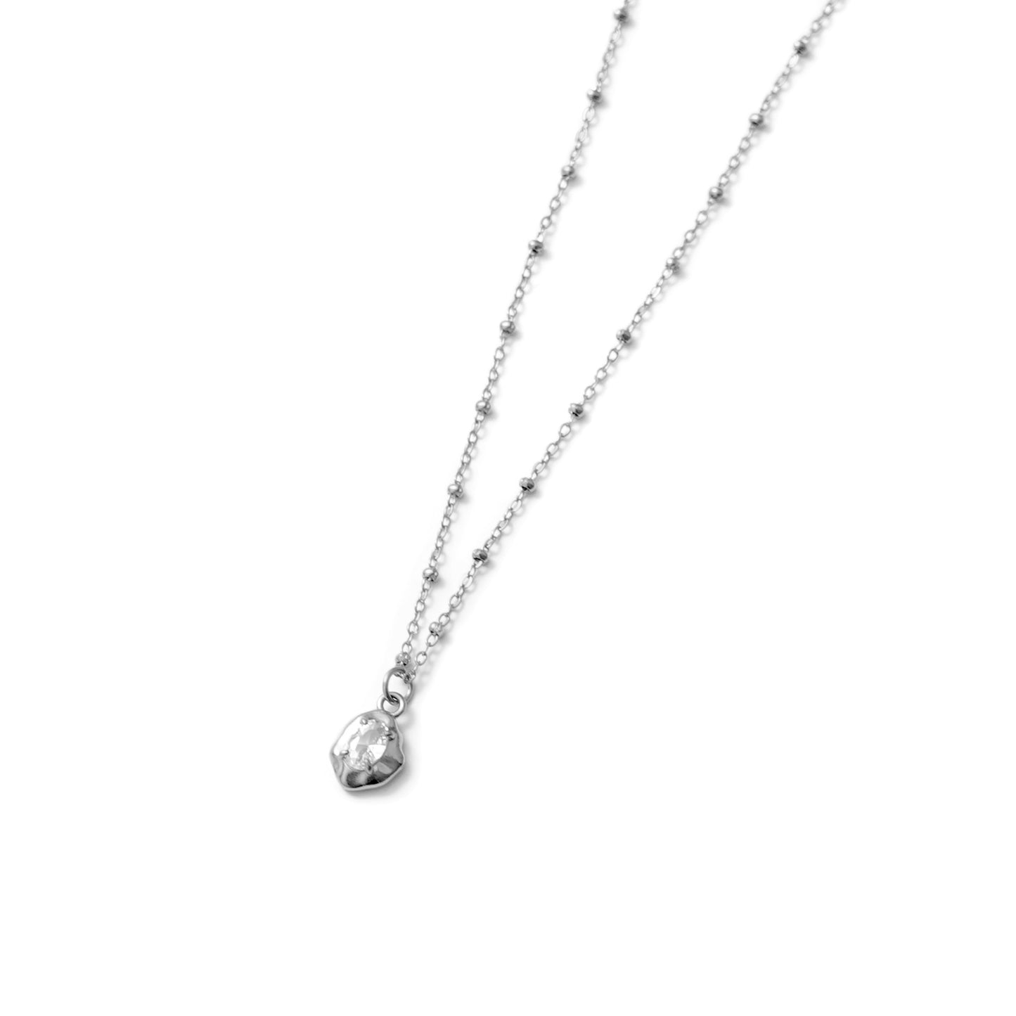 Oval zirconia necklace (rne0122s)
