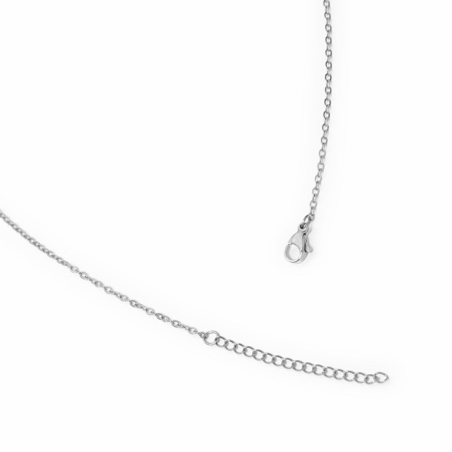 Flower charm necklace (rne0124s)
