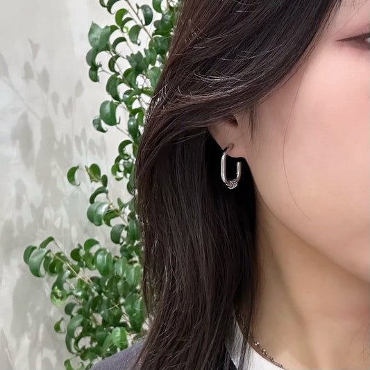 Stud square pierce styling