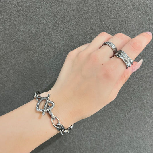 Heart anker chain bracelet Styling