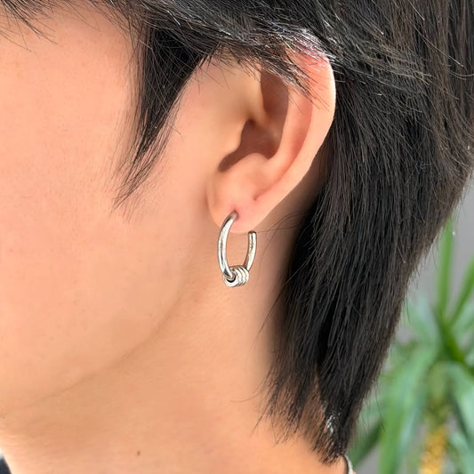 Stud hoop styling