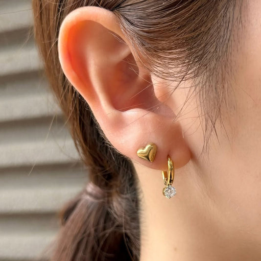 Cz small hoop styling