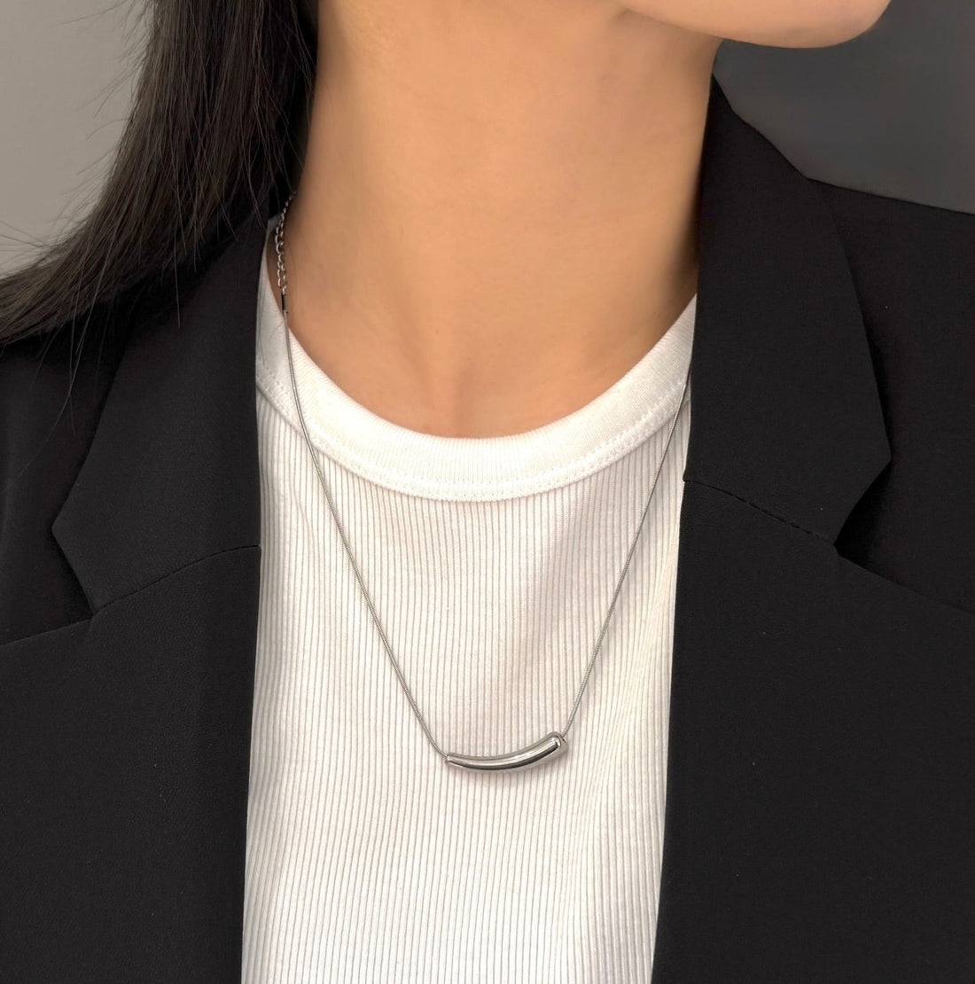 eggplant snake chain styling